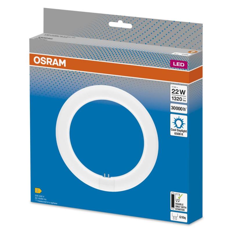 OSRAM T9 G10q LED-Röhre in Ringform 11W Ersatz für 22W 6500K